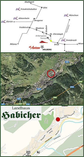 anreise landhaus habicher appartement zimmer bar st anton