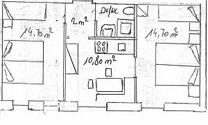 grundriss appartement st anton 6 personen landhaus habicher